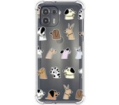 Funda Silicona Antigolpes para Motorola Edge 20 Lite diseño Perros Dibujos