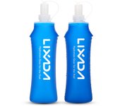1PCS/2PCS Lixada 500ml Outdoor Water Drinking Bottle Soft Foldable Flask BPA Free for Running Hiking Cycling Climbing
