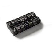 Box for Pills Medicine Vitamin Box Weekly Pill Box 7 Days in French Container for Tablets Travel Pill Organizer