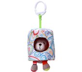Lindo animal de dibujos animados escondite tirar choque colgante muñeca bebé juguete de peluche coche muñeca colgante muñeca