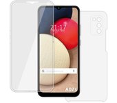 Tumundosmartphone Funda Completa Transparente Pc + Tpu Full Body 360 para Samsung Galaxy A02s