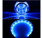 2Pcs DIY Devil Eyes LED Halo Rings Kit 2.5 inch Projector Car Headlight 360 Degree Demon Eyes LED Lights Modified Q5 Hela Lens