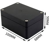 Black Box Outdoor Waterproof Case Plastic Box Electronic Project Case Instrument Waterproof Junction Box Housing