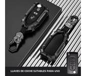 Fit fo peugeot car key case cover  ring chain fob 107 207 208 301 307 308 407 408 508 607 2008 3008 4008 5008 Citroen C2 C3 C4