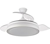 VENTILADOR DE TECHO PALAS RETRACTIL BLANCO 50 CM