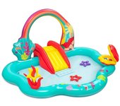 Bestway Piscina Hinchable Parque Juegos Disney Sirenita 221x193x117 cm +2 Años Jardin 91097