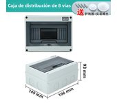 HT Series Junction Box 2/3/5/8/12/15/18/24WAY PC Plastic Outdoor Electrical IP65 Waterproof Distribution Box switch box