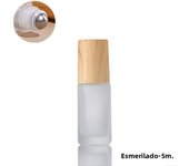 1/2/3/5/10ML Cosmetic Container Roll On Glass Bottles For Essential Oil Empty Perfume Bottle Refillable Container With Wood Lid