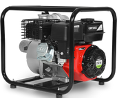 GREENCUT GWP300X Motobomba de agua 6.5CV (212cc), 58.000 l/h, succión 7,5 m, impulsión 28 m, conexión 2", depósito 3,6 L, arranque manual, marco metálico