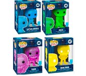 Funko  Pack 4 figuras Infinity Saga Marvel Art Series Vengadores Avengers Iron Man Capitan AMerica Hulk  Thor CON  funda metacrilato