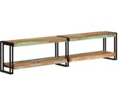 Mueble de TV madera maciza reciclada 180x30x40 cm