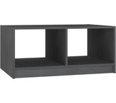 vidaXL Mesa de centro de madera maciza de pino 75x50x33,5 cm Natural, Blanco, Gris Mesita de Salón o Comedor o Auxiliar Mesa de Café Meuble Salón