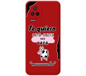 Funda Silicona Líquida Roja para Xiaomi Poco F4 5G diseño Vaca Dibujos