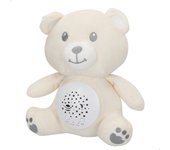 COLORBABY - Proyector estrellas con luz nocturna y temporizador, peluche quitamiedos infantil, con sonidos y ruido blanco bebé, regalo ideal para recién nacido, regalos para bebés, funda lavable