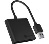 Raidsonic ICY BOX U3 Lector de Tarjetas USB 3.0 para CF, SD y Microsd Negro