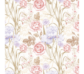 Papel Pintado Floral Jardín de rosas