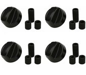 Pack 4 mandos cocina UNIVERSAL color negro