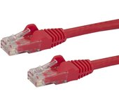 StarTech.com Cable de Red de 0,5m Rojo Cat6 UTP Ethernet Gigabit RJ45 sin Enganches, 0,5 m, Cat6, U/