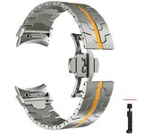 No Gaps Quick Fit Band For Samsung Galaxy Watch7 40/44mm Metal Butterfly Buckle Strap For Samsung Watch 4/5/6 42 43mm Bracelet
