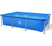AVENLI-Piscina Rectangular Estructural metálico, Montaje fácil y rápido en 30mins ;188x127x42cm -1125L, 228x159x42cm -1287L, 258x179x66cm -2612L ;Azul