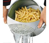 Colador de Maple inoxidable para sartenes, ollas, pastas, espaguetis y verduras. Si adapta unas Olas de hasta 25 cm.
