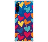 Funda compatible con Xiaomi Redmi Note 8T - Corazones color