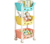 Toy Storage Trolley Bookshelf Snack Rack For Children Storage Organizer Bathroom Accessories Closet Organizer Kitchen Storage