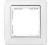 CABLEPELADO Marco compacto para 1 elementos Simon 82 | Marco de 1 elementos y bastidores | ?82610-30 | Apto para superficie y empotrar | Dimensiones: 89x89 mm | Color Blanco