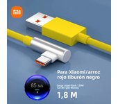 Original 120W 6A USB Super Fast Charger For Xiaomi Mi 12 11 Type C Cable 90 Degree For POCO X5 Pro Redmi Note 8 9 10 11 Charging