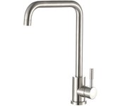 Grifo Flexible de acero inoxidable para fregadero de cocina, mezclador de agua fría y caliente, con un solo Mango, extraíble, montado en cubierta, 304