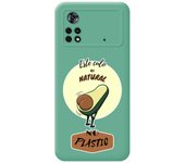 Funda Silicona Líquida Verde para Xiaomi POCO X4 Pro 5G diseño Culo Natural Dibujos