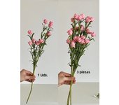The bubble rose imitates a flower  Small bouquets of flowers decorate the living room table  Home furnishings of good quality