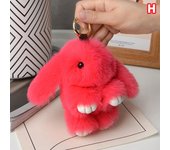 15cm Rabbit Fur Keychain Women Bag Car Key chain Pendant Decoration Jewelry Bags Hangings Accessories Gifts