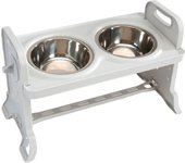 Elevated Dog Food Bowl with Stand Anti-Slip & Split Design Pet Food Dish Water Bowl for Cats Puppies Small Medium Dogs