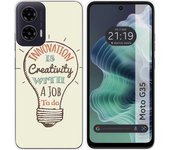 Tumundosmartphone Funda Silicona para Motorola Moto G35 5G diseño Creativity Dibujos