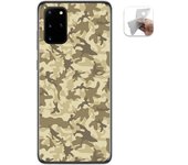 Tumundosmartphone Funda Gel Tpu para Samsung Galaxy S20+ Plus diseño Sand Camuflaje Dibujos