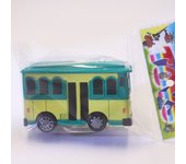 New Tayo Mini Bus Little Bus Toy Set Openable Doors, Slide & Pull Back Toy Bus for Kids