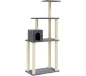 Rascador para Gatos con postes de ISAL gris Claro 171 cm