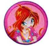 Parches Ropa Winx – Parche Bordado Ropa – (licencia oficial) – Magia – Fantasía – Winx Club – Bloom – Hada – 6,4 x 6,4 cm. - Moda The Happy Patch