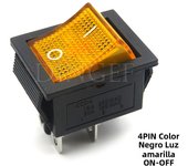 1PCS rocker switch KCD4 4PIN 6PIN 2 / 3 position ON-OFF Mini with light cat-eye 220V LED rocker switch button 16A 30A 250VAC 20A