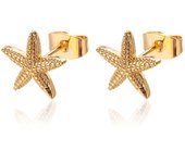 Vintage Summer Starfish Stainless Steel Stud Earrings For Women Simple Star Shell Earrings Stud Ocean Party Jewelry Gift 2024