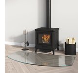 vidaXL Placa de vidrio para chimenea 100x50 cm