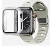 Glass+Case+Strap For Apple Watch Band 44mm 40mm 45mm 41mm 38mm 42mm Smartwatch Silicone Sport Bracelet iWatch 3 4 5 6 SE 7 8