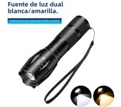 4 in l Multi-color Zoom LED Flashlight Portable Rechargeable Strong Light Flashlight Mini Torch Lantern Waterproof Camping Lamp
