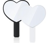 2 Espejos De Mano en forma de corazón, Espejos de viaje para maquillaje, mini