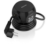 Regleta con Interruptor Aisens ASPS-2A2C05-BK/ 3 Tomas de Corriente/ 2 USB Tipo-C/ 2 USB/ Cable 1.4m/ Negro