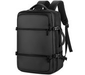 Mochila de viaje impermeable para hombre, morral escolar para ordenador portátil de negocios, de 15,6 pulgadas, con carga USB