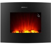 Cecotec Chimenea eléctrica ReadyWarm 2650 Curved Flames Connected. 26" y 2000W con control por Wi-Fi