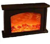 Farol decorativo para chimenea, luz LED para chimenea que simula el efecto de fuego de leña, interruptor táctil y alimentación por USB