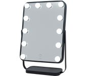 Aplike - Espejo Maquillaje con Luz, Espejo Tocador Hollywood Studio con Luz LED Regulable, Control Táctil, Rotación 360º, Bajo Consumo